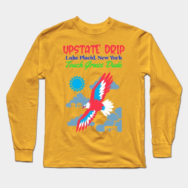 Lake Placid, Upstate New York Long Sleeve T-Shirt by Upstate Drip